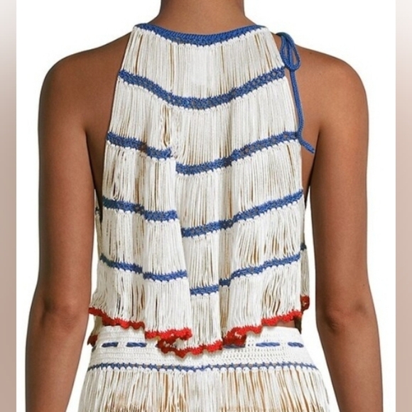 My Beachy Side Emily In Paris Bonbon Crocheted Halter Top - Picture 3 of 11